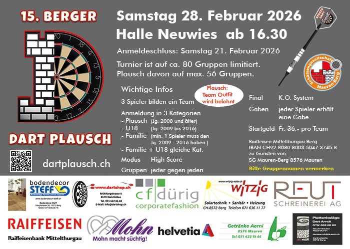 Dartplausch Flyer 2026